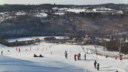 Horní část sjezdovky skiareálu Hlubočky