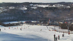 Horní část sjezdovky skiareálu Hlubočky