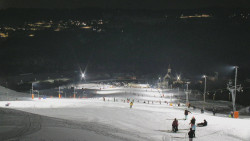 Horní část sjezdovky skiareálu Hlubočky