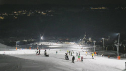 Horní část sjezdovky skiareálu Hlubočky