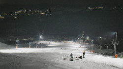 Horní část sjezdovky skiareálu Hlubočky