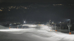 Horní část sjezdovky skiareálu Hlubočky