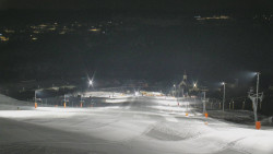 Horní část sjezdovky skiareálu Hlubočky