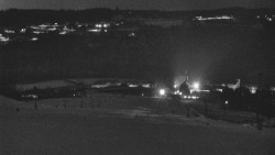 Horní část sjezdovky skiareálu Hlubočky