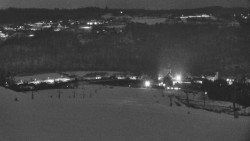 Horní část sjezdovky skiareálu Hlubočky