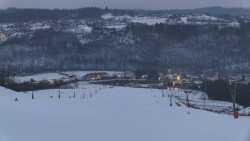 Horní část sjezdovky skiareálu Hlubočky