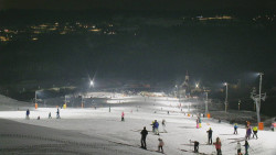 Horní část sjezdovky skiareálu Hlubočky