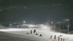 Horní část sjezdovky skiareálu Hlubočky