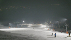 Horní část sjezdovky skiareálu Hlubočky