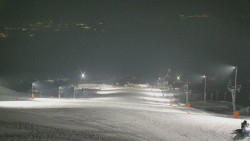 Horní část sjezdovky skiareálu Hlubočky