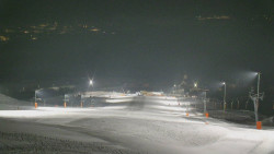 Horní část sjezdovky skiareálu Hlubočky