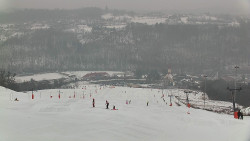 Horní část sjezdovky skiareálu Hlubočky