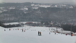 Horní část sjezdovky skiareálu Hlubočky