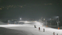 Horní část sjezdovky skiareálu Hlubočky