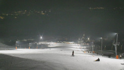 Horní část sjezdovky skiareálu Hlubočky