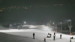 Horní část sjezdovky skiareálu Hlubočky