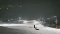 Horní část sjezdovky skiareálu Hlubočky