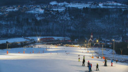 Horní část sjezdovky skiareálu Hlubočky