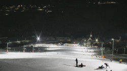 Horní část sjezdovky skiareálu Hlubočky