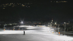 Horní část sjezdovky skiareálu Hlubočky