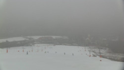 Horní část sjezdovky skiareálu Hlubočky