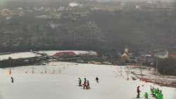 Horní část sjezdovky skiareálu Hlubočky