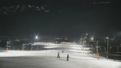 Horní část sjezdovky skiareálu Hlubočky