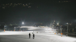 Horní část sjezdovky skiareálu Hlubočky