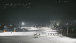 Horní část sjezdovky skiareálu Hlubočky