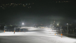 Horní část sjezdovky skiareálu Hlubočky