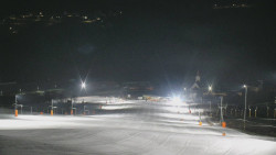 Horní část sjezdovky skiareálu Hlubočky