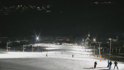 Horní část sjezdovky skiareálu Hlubočky