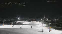 Horní část sjezdovky skiareálu Hlubočky