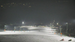 Horní část sjezdovky skiareálu Hlubočky