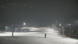 Horní část sjezdovky skiareálu Hlubočky