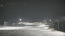 Horní část sjezdovky skiareálu Hlubočky