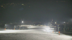 Horní část sjezdovky skiareálu Hlubočky