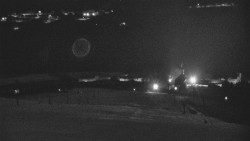 Horní část sjezdovky skiareálu Hlubočky