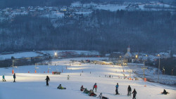 Horní část sjezdovky skiareálu Hlubočky