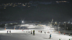 Horní část sjezdovky skiareálu Hlubočky