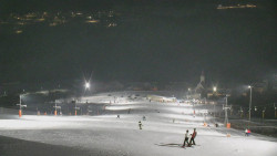 Horní část sjezdovky skiareálu Hlubočky