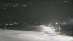 Horní část sjezdovky skiareálu Hlubočky