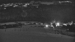 Horní část sjezdovky skiareálu Hlubočky