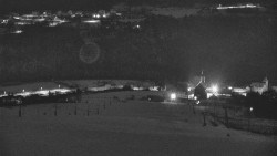 Horní část sjezdovky skiareálu Hlubočky