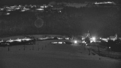 Horní část sjezdovky skiareálu Hlubočky