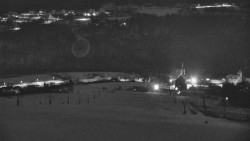 Horní část sjezdovky skiareálu Hlubočky