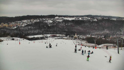 Horní část sjezdovky skiareálu Hlubočky