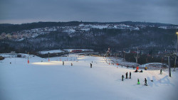 Horní část sjezdovky skiareálu Hlubočky