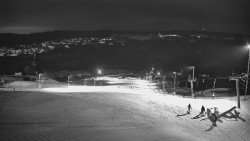 Horní část sjezdovky skiareálu Hlubočky