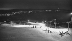 Horní část sjezdovky skiareálu Hlubočky